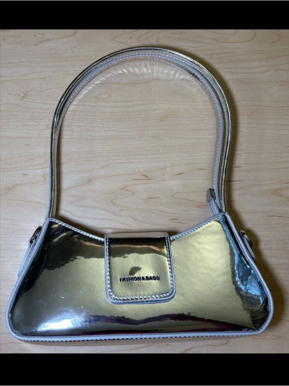 Fashion & Bags Metallic Silver Bag